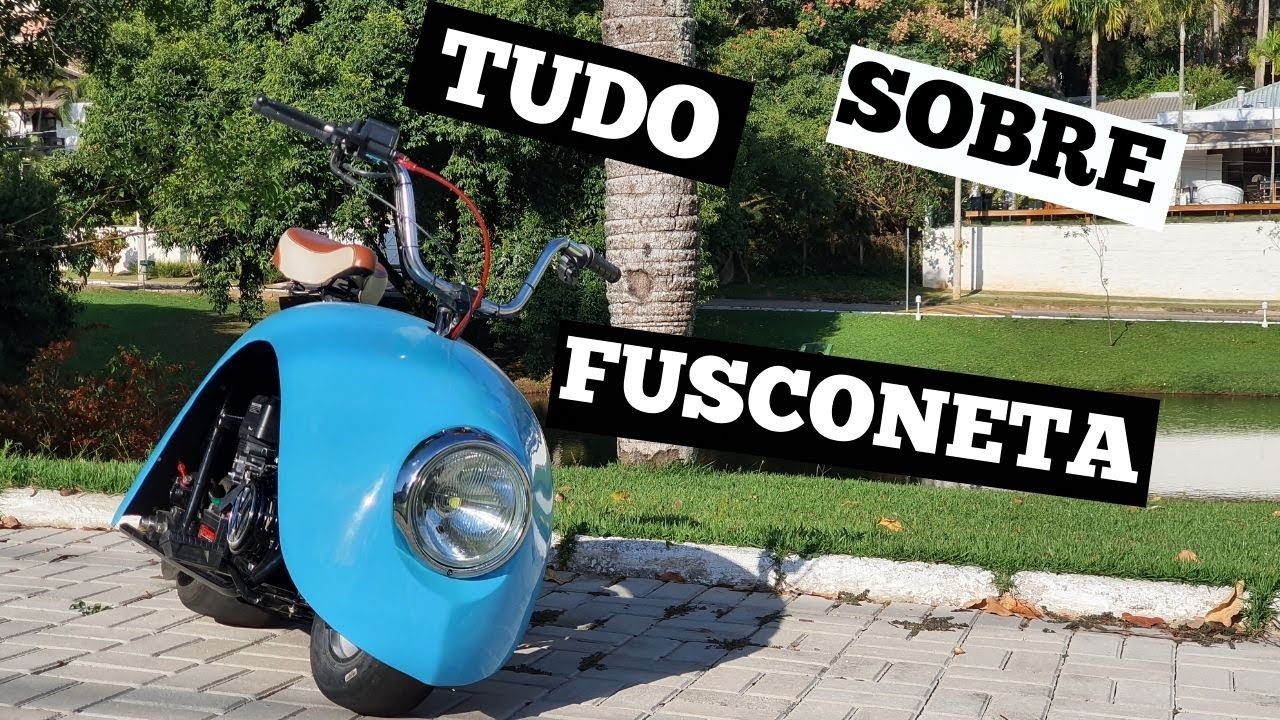 MINI MOTO DE 212 CC - TUDO SOBRE A FUSCONETA.  PARALAMAS DE FUSCA