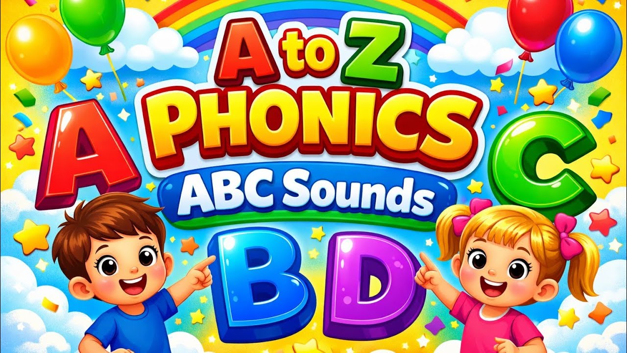 A to Z Phonics Song for Kids |ABC Alphabet Sounds | Preschool & Toddler Learning Video#nurseryrhymes