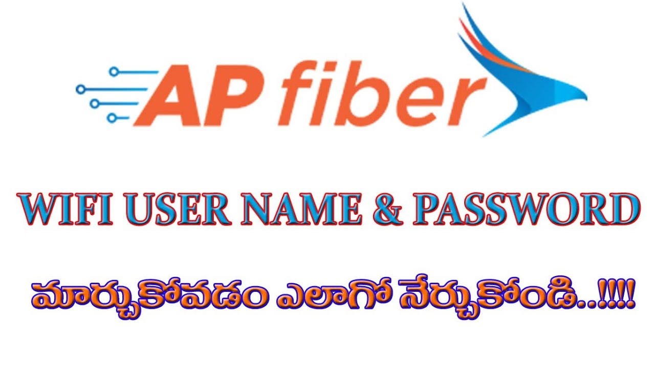 How to Change Ap Fiber(APSFL) WIFI UserName and Password 2018 || Telugu