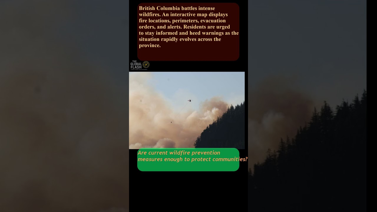 B.C. Wildfires Rage 🔥 Live Map Shows Evacuations!