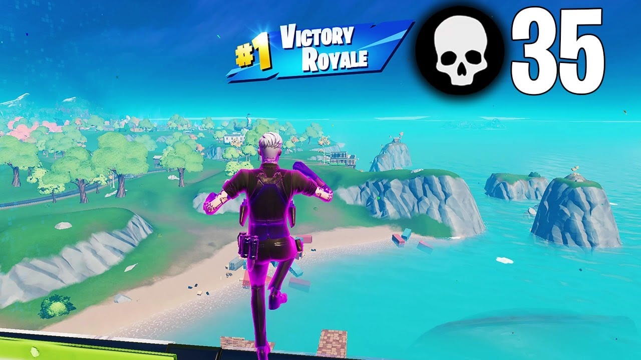 35 Elimination Solo vs Squads Win Gameplay Full Game Season 8 Record!(Fortnite PC Controller)