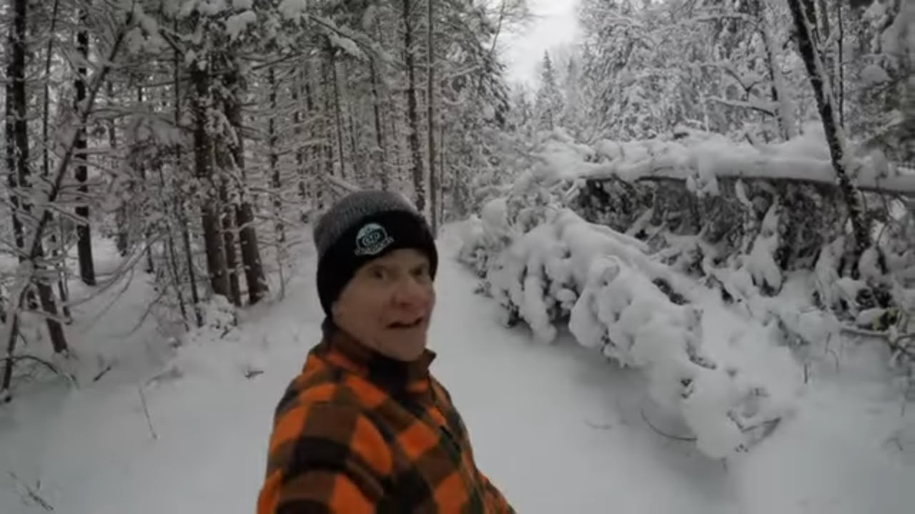 640 Getting Into The Off Grid Cabin Can Be An Adventure In Winter Snow. Part 1.  4K