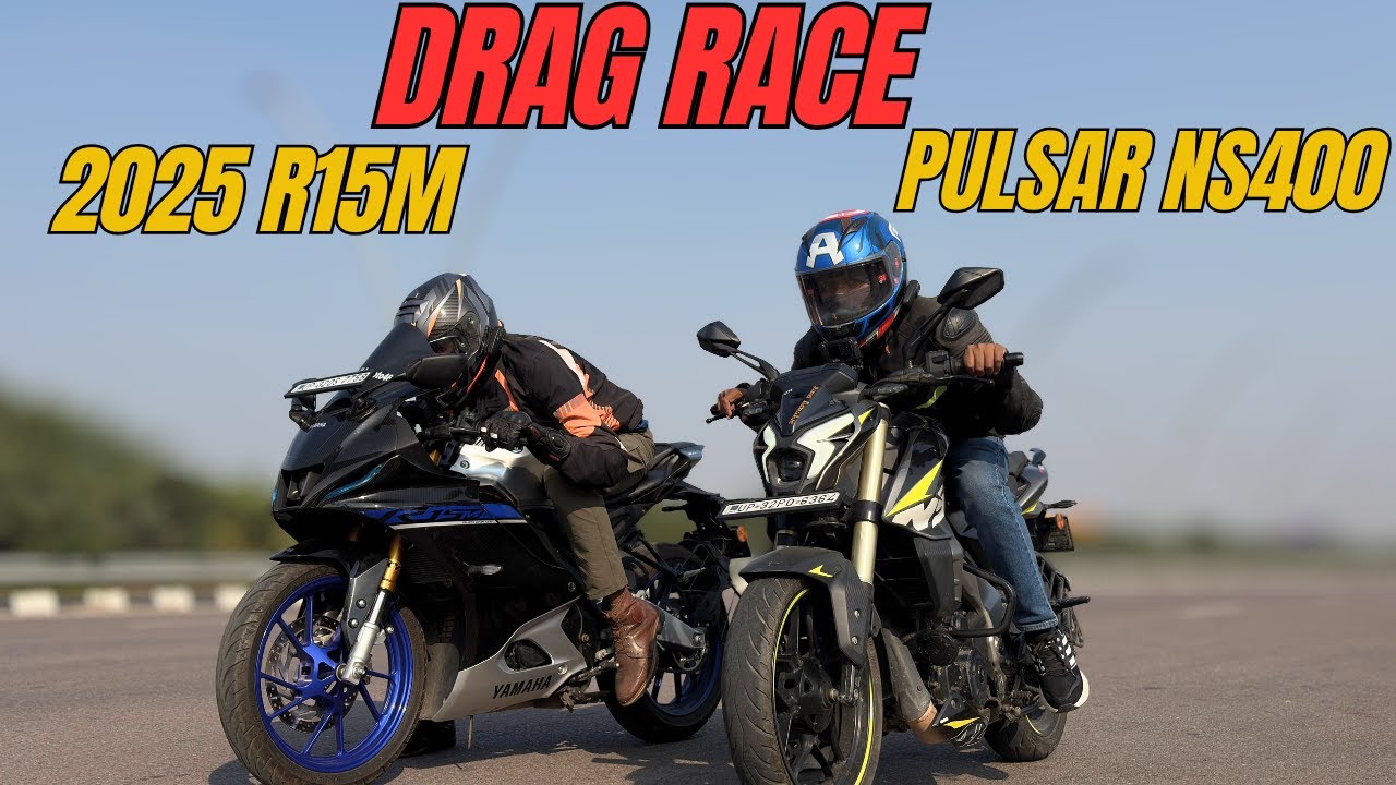 2025 Yamaha R15M vs Pulsar NS400Z Drag Race | The UP46 Rider |