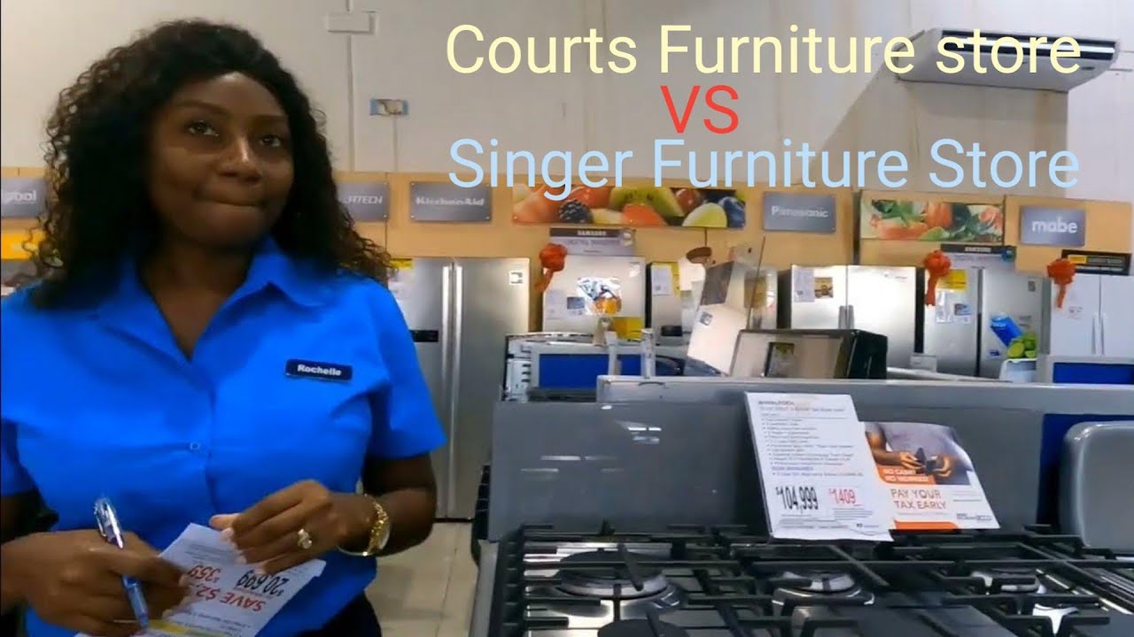 Courts Furniture store Shopping Vs Singers Furniture Store Did I Spend More Money