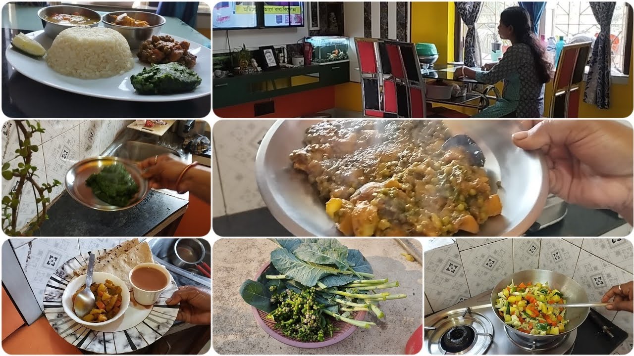 Aday in life সকাল breakfast+ দুপুরের  lunch+ ঘরের টুকিটাকি কাজকর্ম করতে দুপুর ২:০০ বেজে গেলো ||