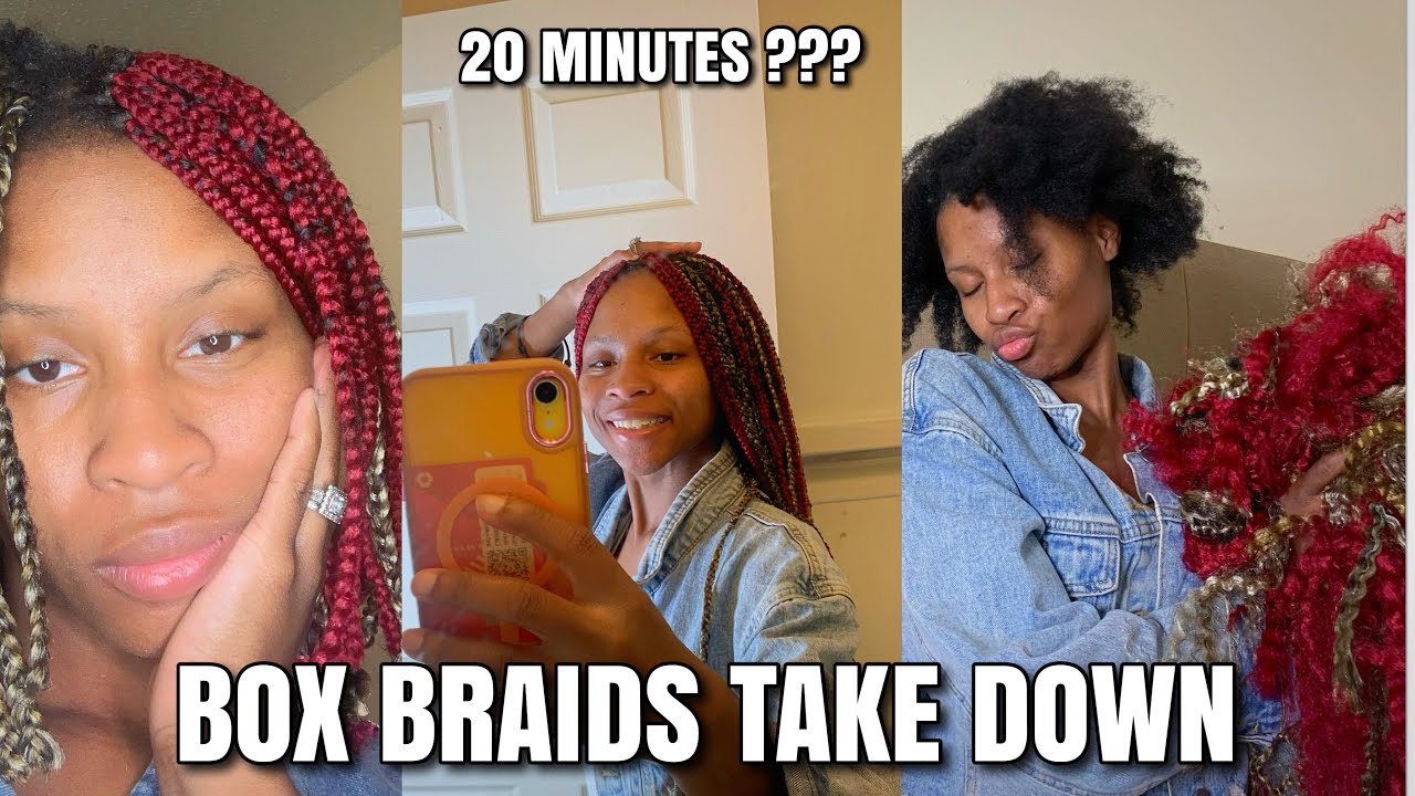 Take Out Box Braids in 20 Minutes?! | ATTEMPTING FAST HACK