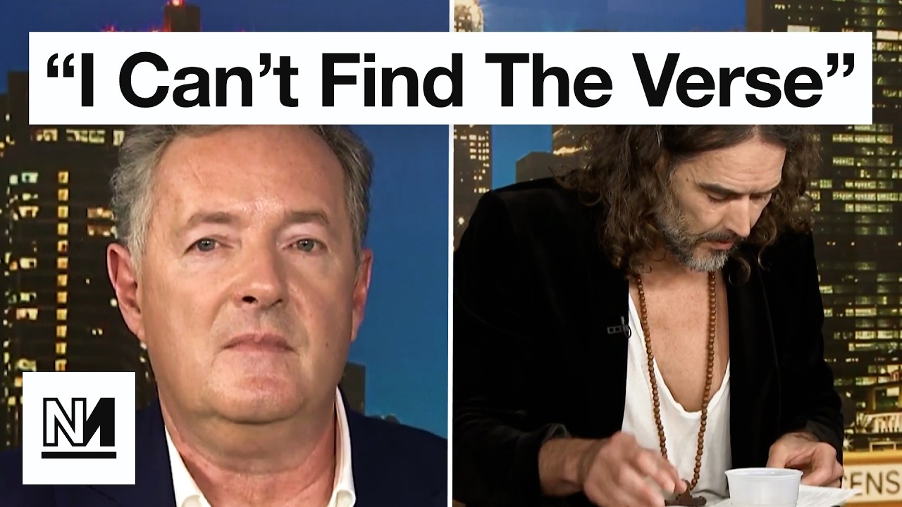 Watch Russell Brand&rsquo;s PAINFUL Piers Morgan Bible Blunder