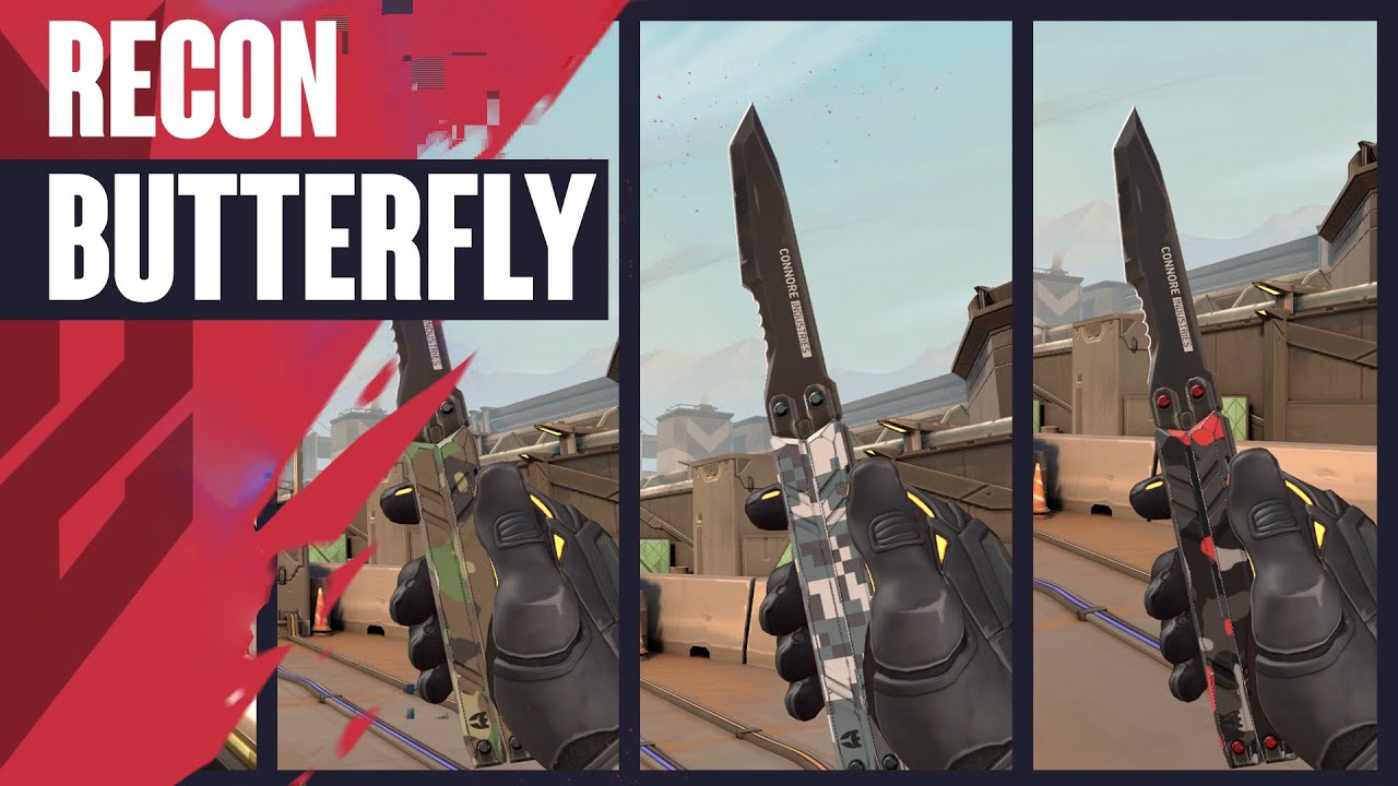 Recon Butterfly Knife Skin Showcase (Recon Balisong) - Valorant Recon Skins