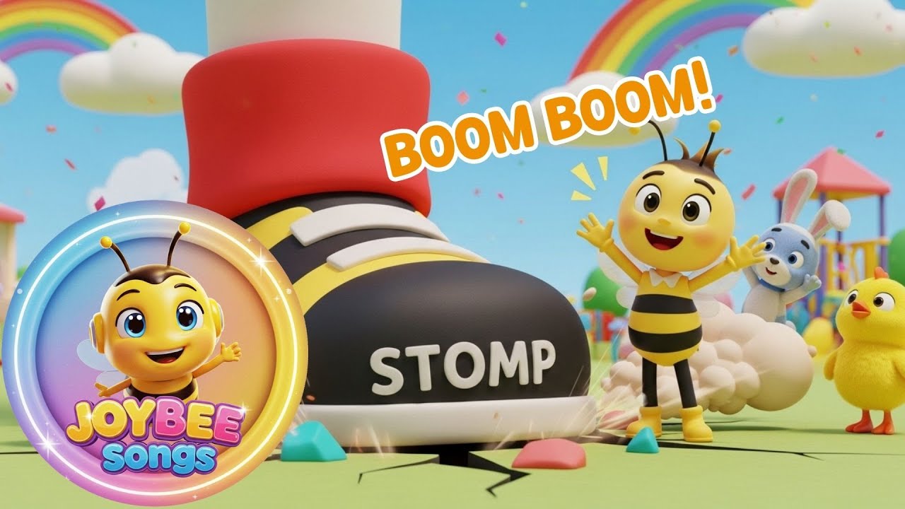STOMP STOMP! 👣💥 Move with Joybee | Fun Stomp & Boom Dance Song