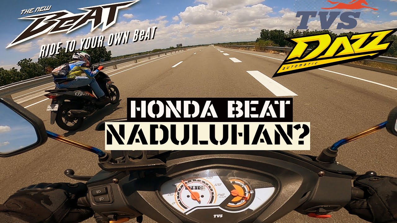 Honda Beat 110 Fi vs TVS Dazz 110 Carb Drag Race | Speed Test