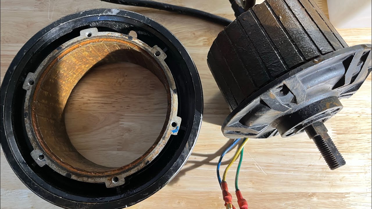 Opening 72v electric motor with water damage (kaabo wolf) (electric scooter) SEAL YOUR MOTORS! ⚡️⚙️