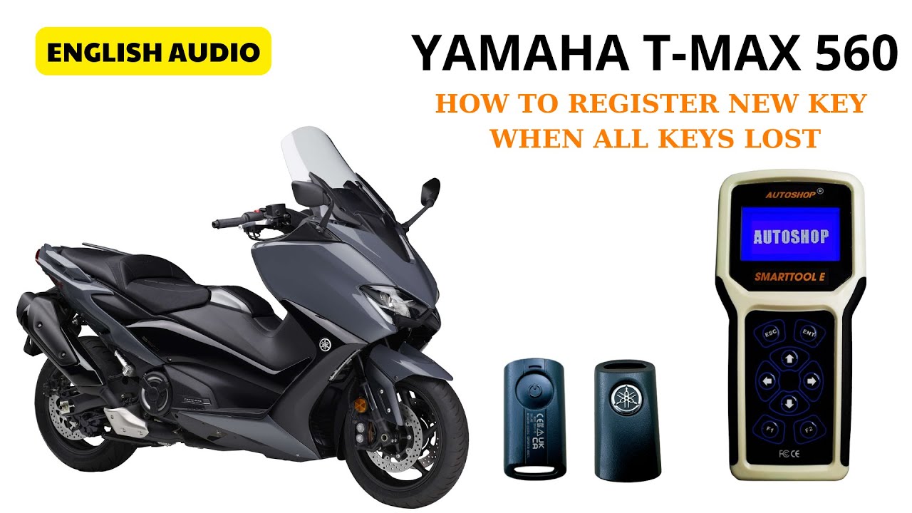 КАК ЗАРЕГИСТРИРОВАТЬ НОВЫЙ КЛЮЧ, ЕСЛИ ВСЕ КЛЮЧИ УТЕРЯНЫ ДЛЯ YAMAHA TMAX 560 - 2022