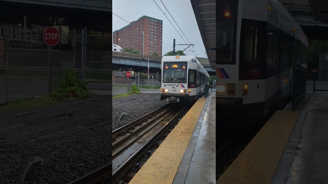 Newark Light Rail arriving into Orange Street to Newark Penn Station
