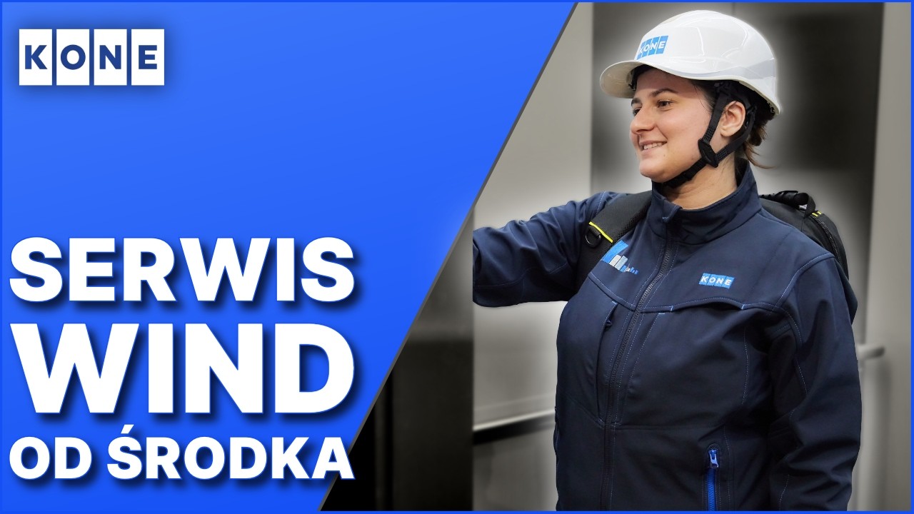 Praca konserwatora wind i schodów ruchomych w KONE Polska