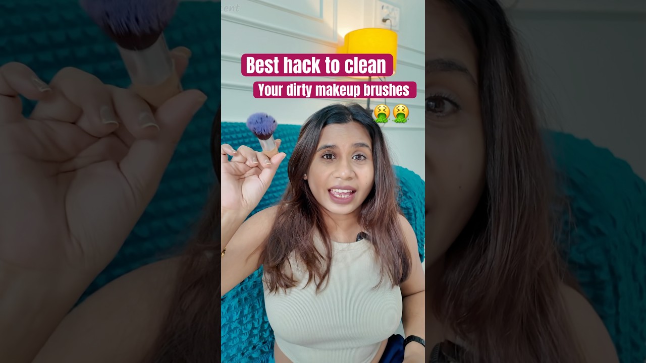 Лучший способ очистить грязные кисти для макияжа 🤮🤮 