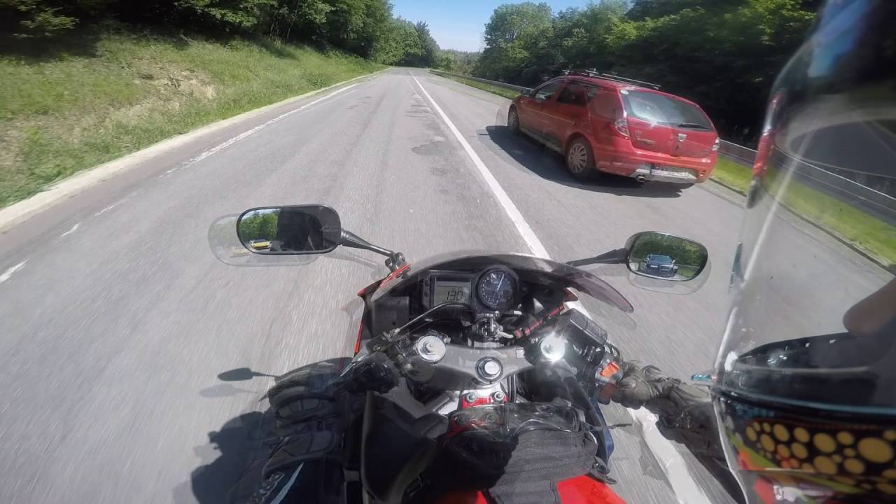 Ferrari vs honda CBR600f Pezinska baba 2016 / gopro hero 4