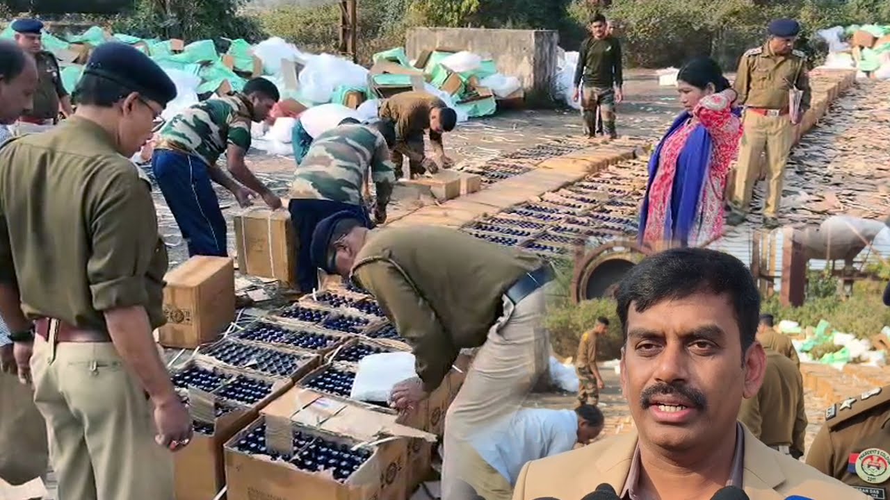 Massive Drug Disposal in Bodhjungnagar Contraband Worth ₹2 12 Crore Destroyed