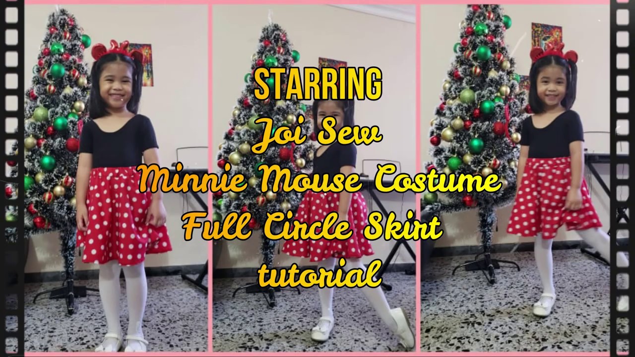 Joi Sew: Minnie Mouse Full Circle Skirt tutorial