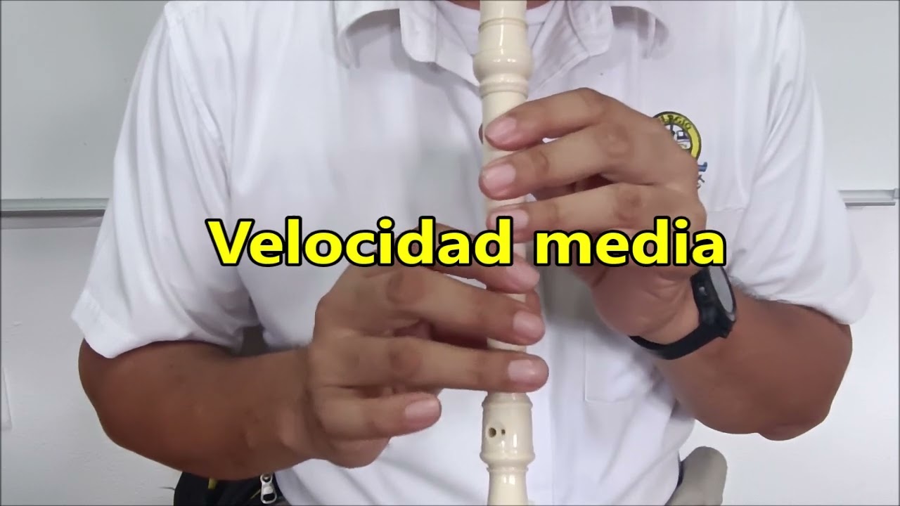 FLAUTA DE PAN. Notas y muestra a 3 velocidades.