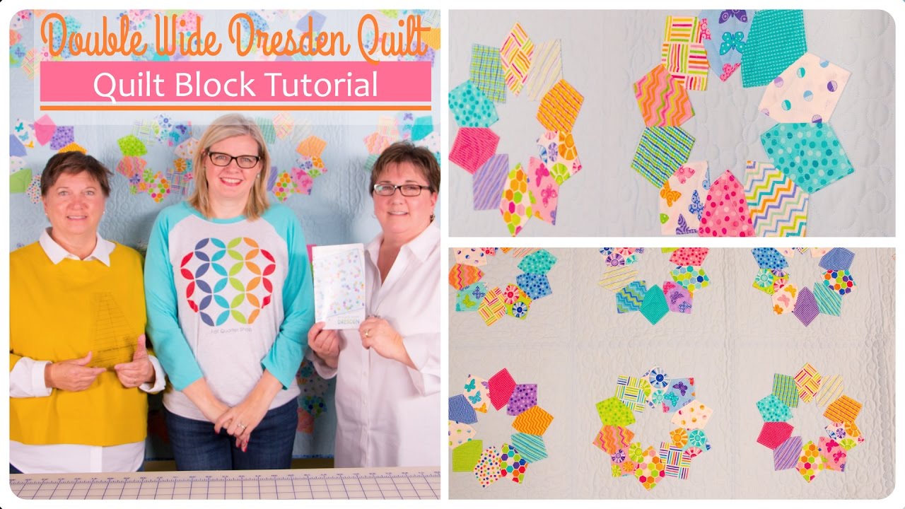 Double Wide Dresden Quilt Pattern Featuring The Double Wide Dresden Ruler