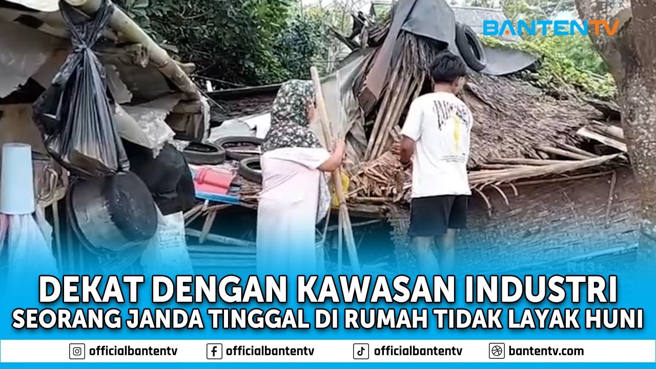 SEORANG JANDA DI CIKANDE TINGGAL DI RUMAH REYOT