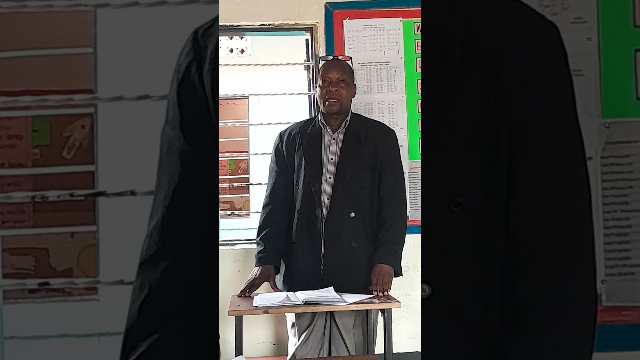 Headteacher of Batanda junior school kawanda giving vote of thanks after an impactful workshop 