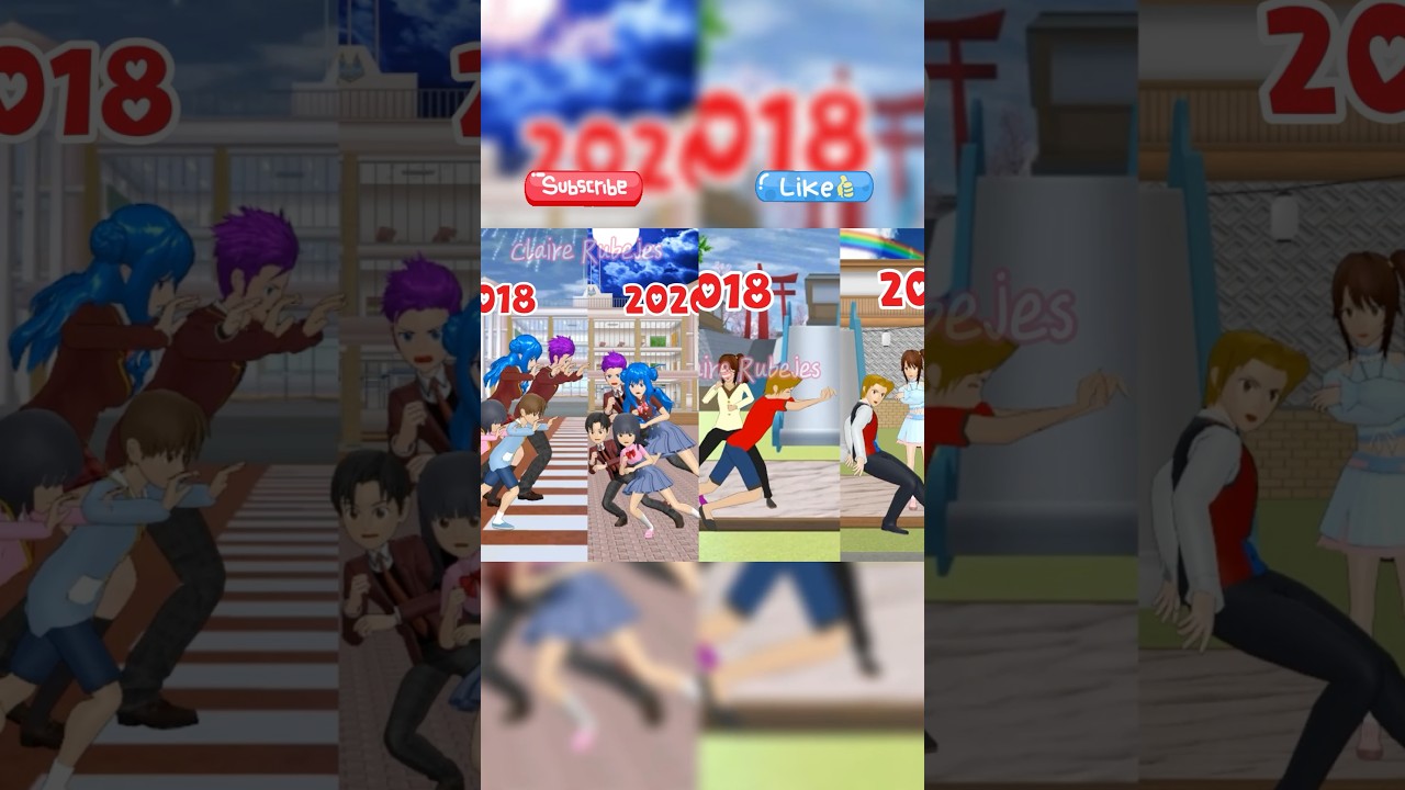 Compilations 2018 Vs 2026 | SAKURA School Simulator #sakuraschoolsimulator #shorts #sakura #ytshorts