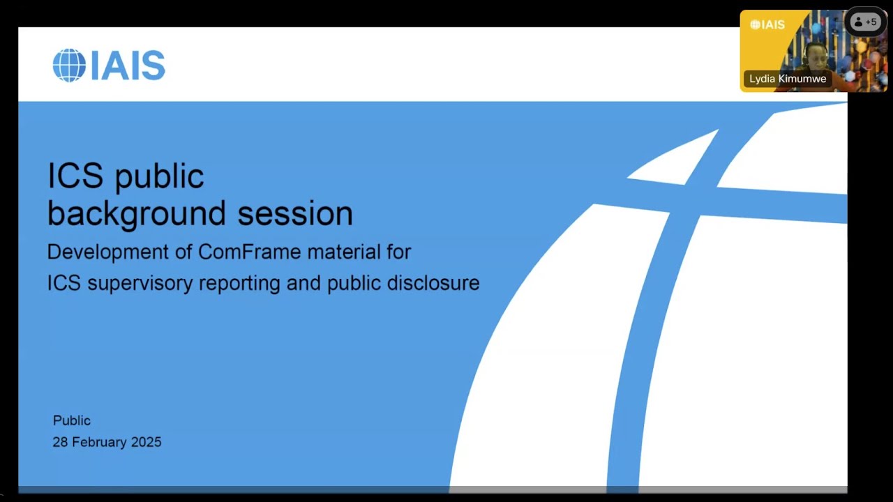 Public background session on ICS supervisory reporting and public disclosure requirements