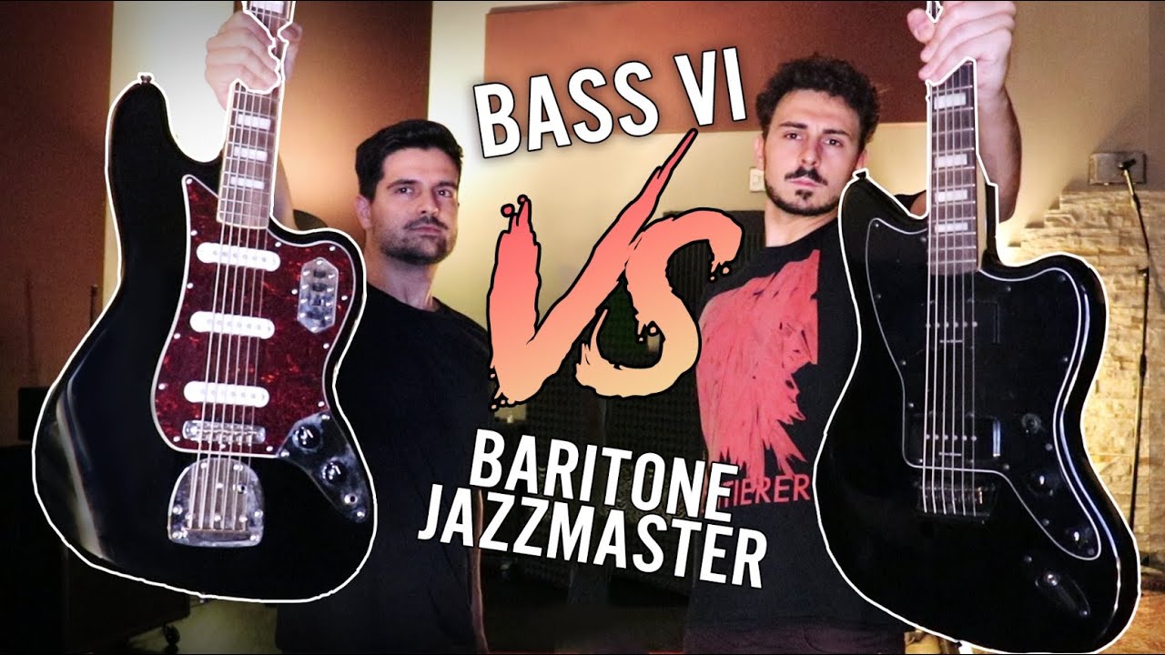 Squier Bass VI vs Squier Baritone Jazzmaster - Baritone Metal Battle