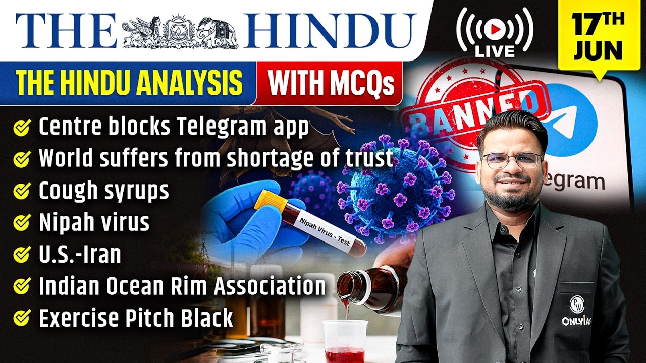 The Hindu Analysis | 17th June 2026 | The Hindu Newspaper  - Practice Questions | Prashant Sir