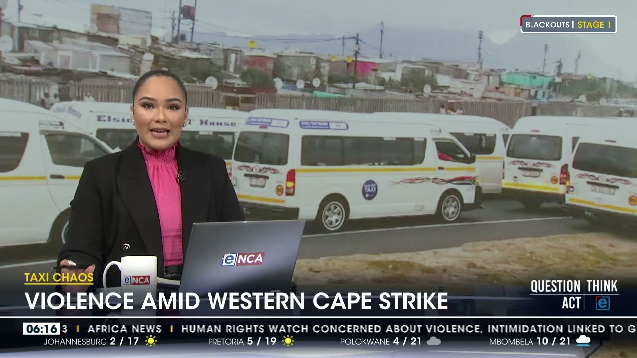 Update on Western Cape taxi strike