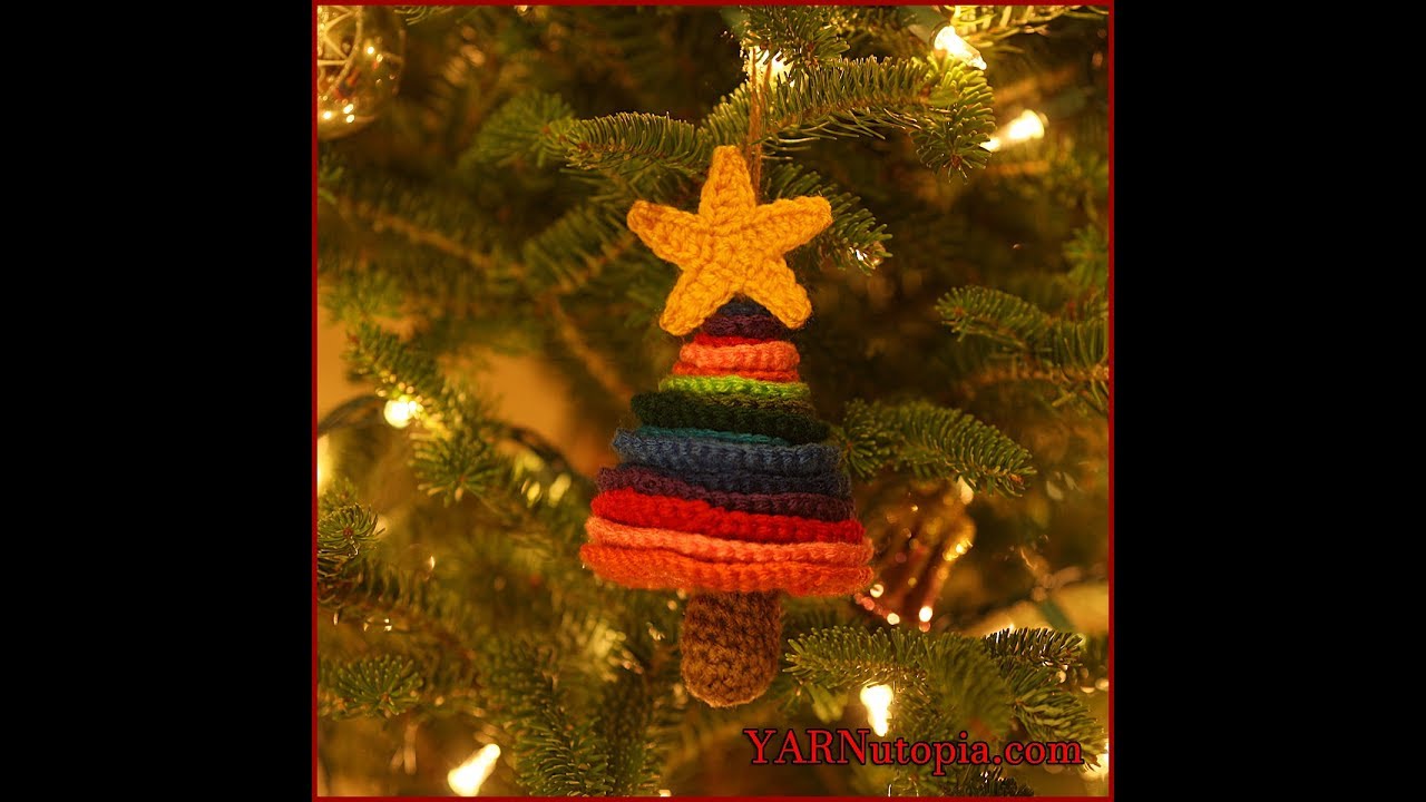 12 Days of Christmas: How to Crochet DIY Colorful Tree Ornament by YARNutopia