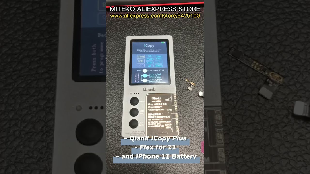 Qianli iCopy Plus  Battery Board 11/12 Guide - How to Use Tag On Flex With Qianli iCopy Plus