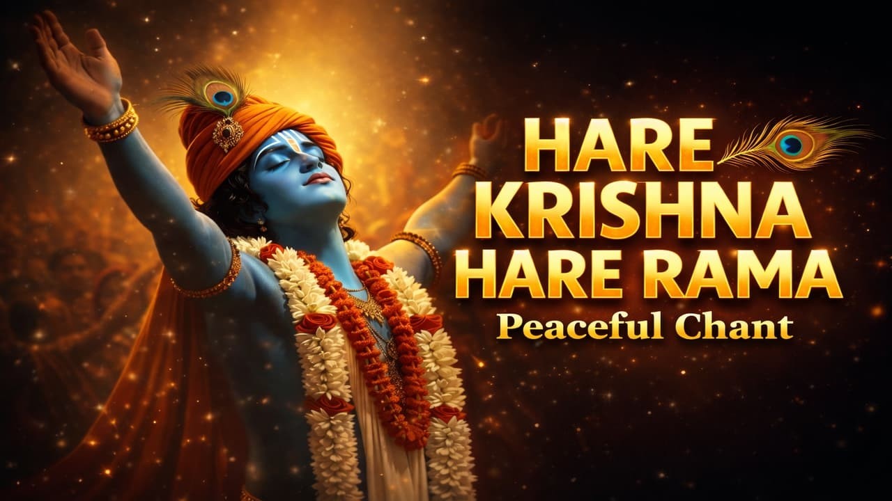 HARE KRISHNA HARE RAMA MAHAMANTRA JAAP 🌸 Peaceful for Meditation, Healing & Inner Peace