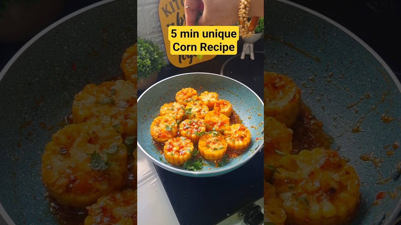 Sweet Corn Recipe in 1 Minute | Makkai Chat Street Style Ghar Pe 🌽😋 #Shorts #food #recipe