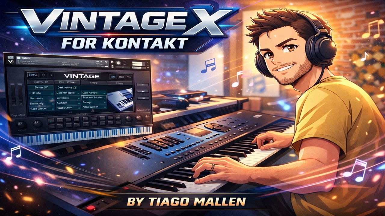 VINTAGE X FOR KONTAKT - OS MELHORES PIANOS DIGITAIS E ELÉTRICOS JÁ FEITOS. LEIA A DESCRIÇÃO DO VIDEO
