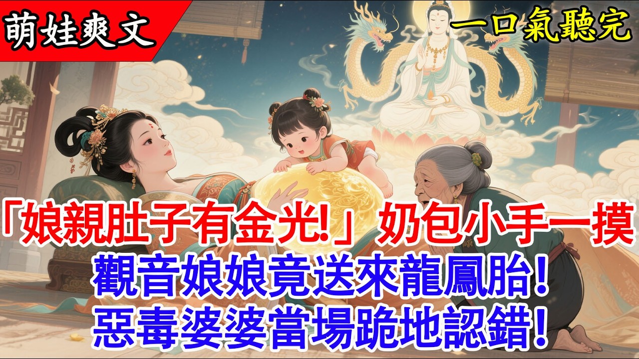 【完結小說】3岁萌宝用一颗糖求菩萨，竟让不孕娘亲怀上神赐龙凤胎！恶毒小妾假孕争宠当场掉出枕头，渣爹老太太全家跪求原谅！👶✨ #爽文 #有聲書 #萌娃 #萌寶 #小說 #原創