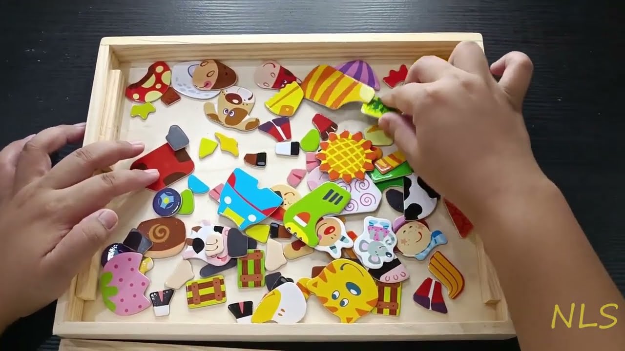 Mainan Motorik Anak Edukasi Papan Magnetic Puzzle / Papan Tulis Magnet Premium!!Toys