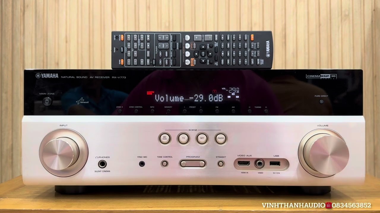 4tr200 Yamaha RX-V773 Airplay HDMI, optical, USB lossless, làm giải mã DAC BurrBrow LH 0834563852