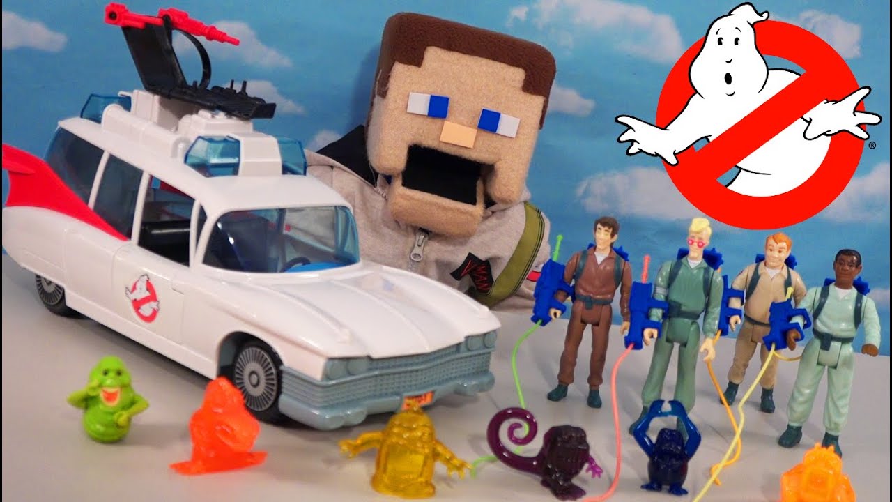 Real Ghostbusters Ecto-1 Afterlife Movie Hasbro Figures & Ghosts! Slimer, Stay Puft