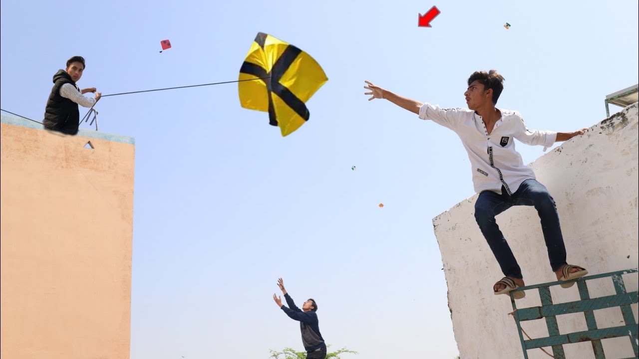 New Catch Kite & Door Manja | Kite Fight Cut Gudda
