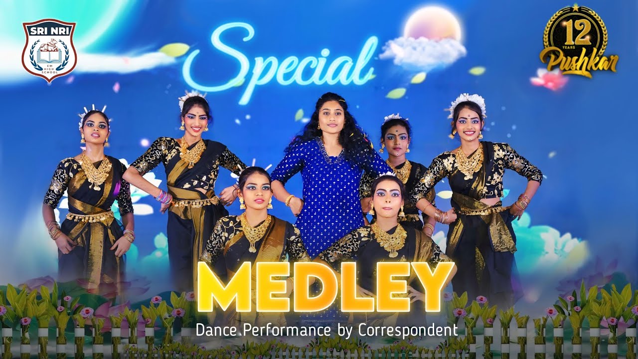 🔥 Special Medley Dance | SRI NRI School Pushkar Event 2025 | Tejaswi Madam & Kids Rock the Stage! 🎉