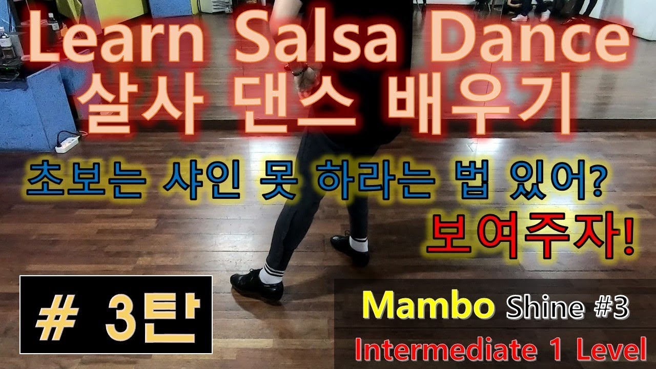 살사댄스배우기/Learn Salsa Dance - Mambo Shine #3 초중급(Intermediate 1 Level)