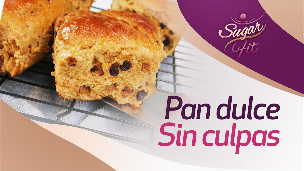 RECETA DE PAN DULCE CERO CULPAS: sin gluten, sin azúcar, sin lácteos y sin grasas  trans 😋 Sugar Fit
