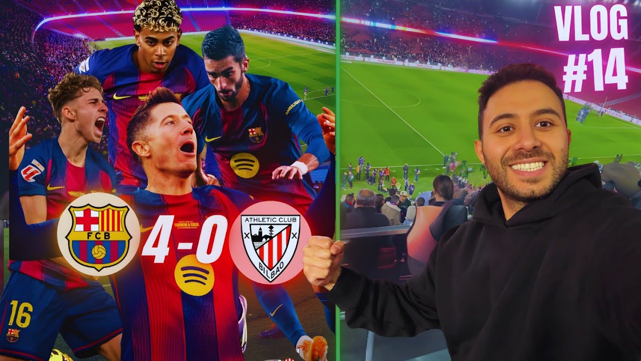عودة ليالي الكامب نو | فلوق من الملعب – برشلونة بيلباو 4-0