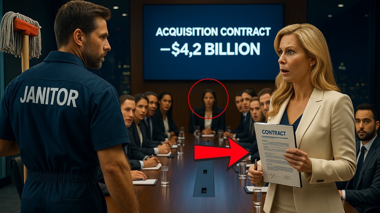 Single Dad Janitor Interrupted: “Don’t Sign the $4.2B Deal”—The CEO’s Reaction Left Everyone Stunned