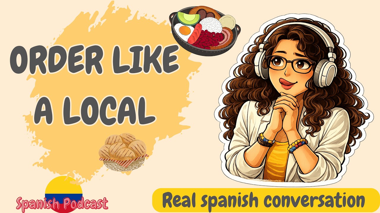 Ordering Food in Latin American Spanish  | Real-Life Comprehensible Input | Easy spanish Podcast