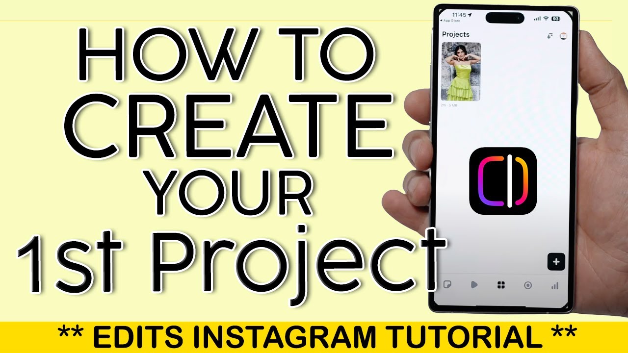 Как создать свой первый проект в приложении Edits Instagram 2025