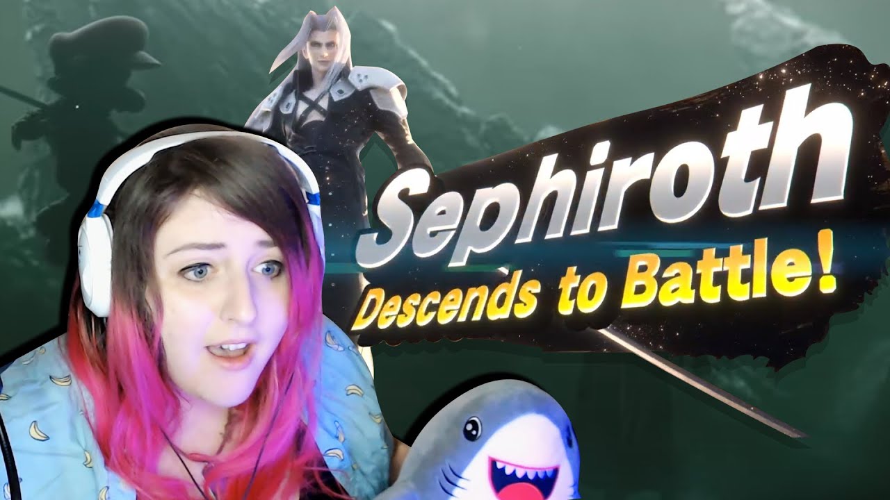 LOSING MY MIND OVER SEPHIROTH IN SMASH | Super Smash Bros. Ultimate Sephiroth Reveal (REACTION)