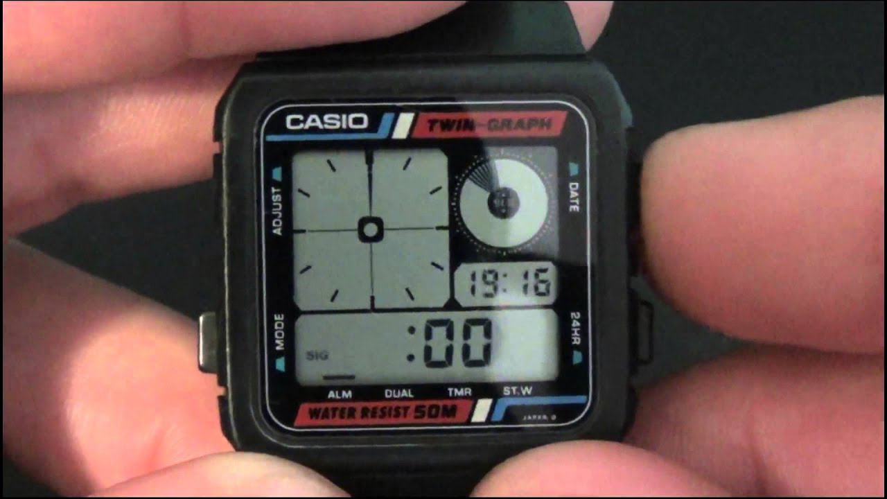 Casio AE-20W Module 588 Twin Graph watch review